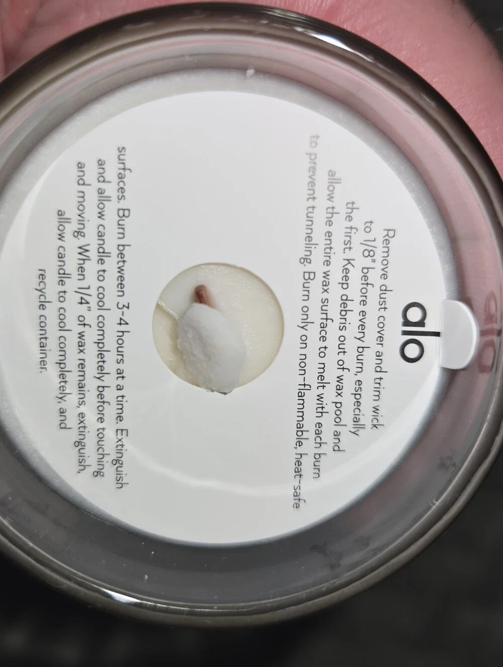 New Alo Sandalwood Wick Signature Candle